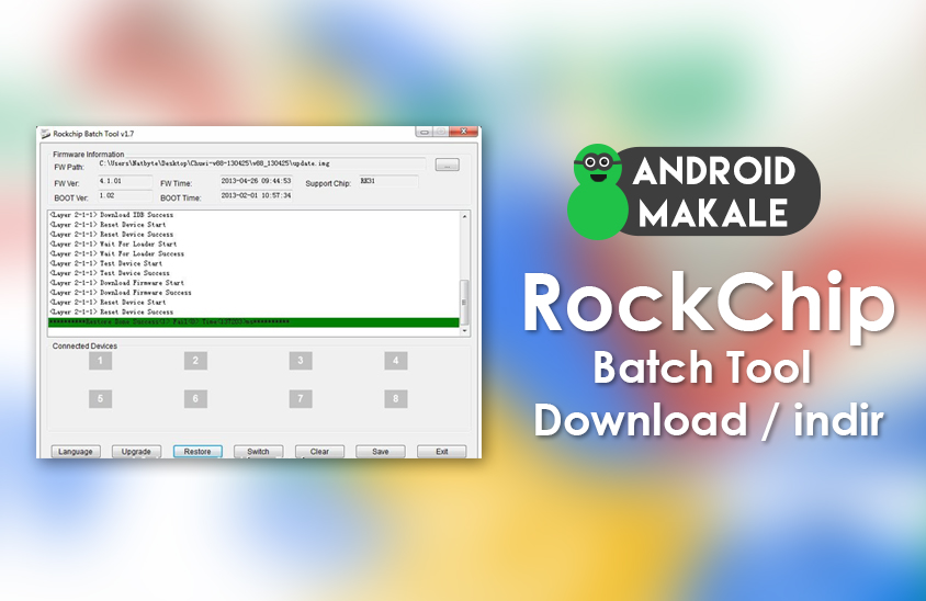 RockChip Batch Tool indir (Tüm Versiyonlar) RockChip indir firmware update firmware download Batch Tool 